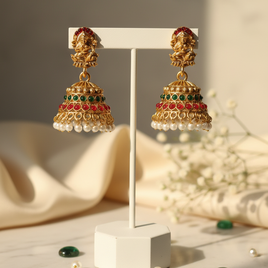 Noorika Shubha Temple Jhumka