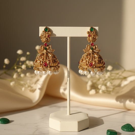 Noorika Peacock Lakshmi Jhumka