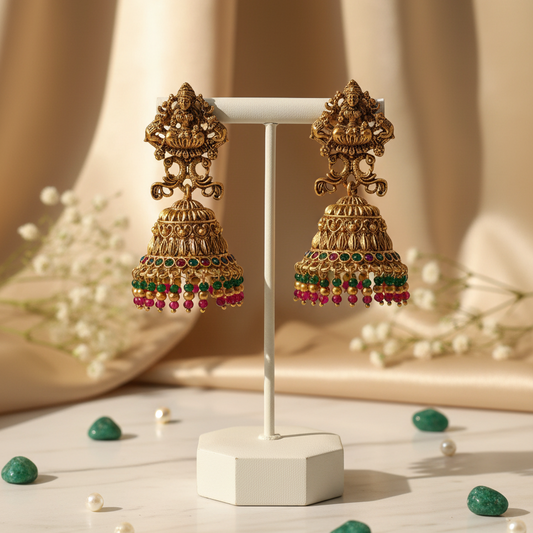 Noorika Royal Temple Jhumka