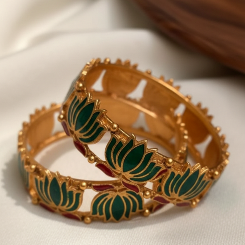 Noorika Green Lotus Kada