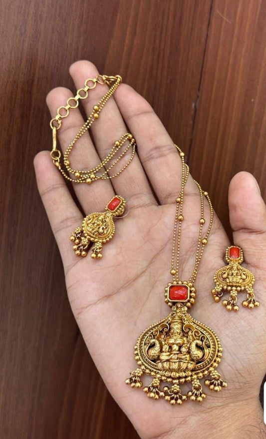 Noorika Ruby Heritage Goddess Chain